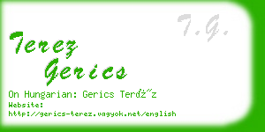 terez gerics business card